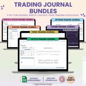 6 in 1 Trading Journal Bundle